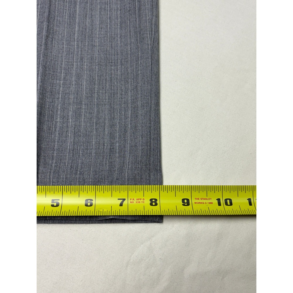 Lauren Ralph Lauren Mens Gray Pinstripe Wool Blend Dress Pants 38W x 32L - Picture 10 of 10